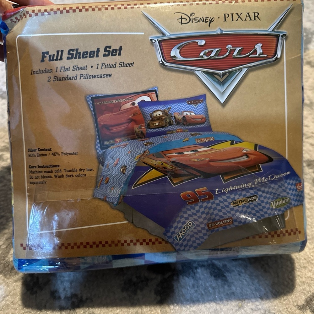 Disney Pixar Cars Full Sheet Set - Blue